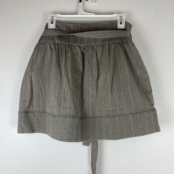 To The Max Women's Mini Skirt Belted Tie Waist Size 10 Gray - Picture 2 of 7